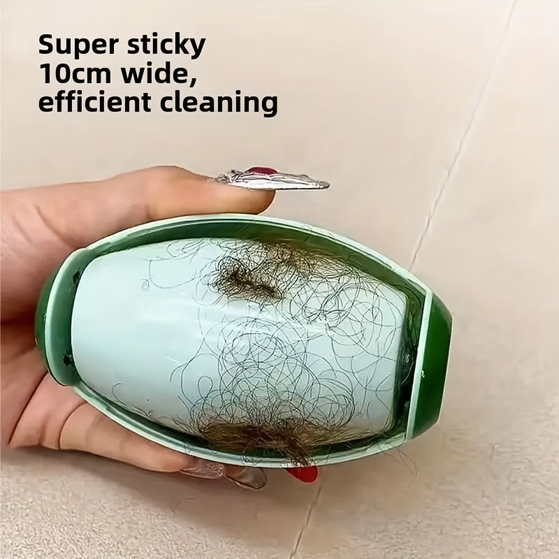 1\u002F2pcs Green Pet Hair Remover\u002Fmanual Lint Roller, Washable\u002Freusable, Powerful Dust Removal Function, Suitable For Clothes, Sofa Hair Debris, Cleaning Hair Remover