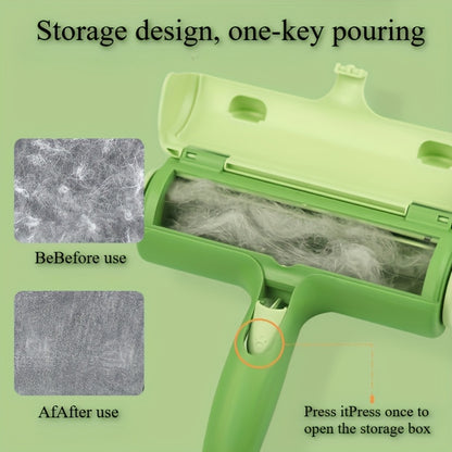 A Roller That Is Convenient For Cleaning Pet Hair, Reusable Self-cleaning Base, Nylon Fiber For Sofas, Furniture, Car Seats, Plastic Material, No Batteries Required, Suitable For Halloween And Christmas Gifts For Pets